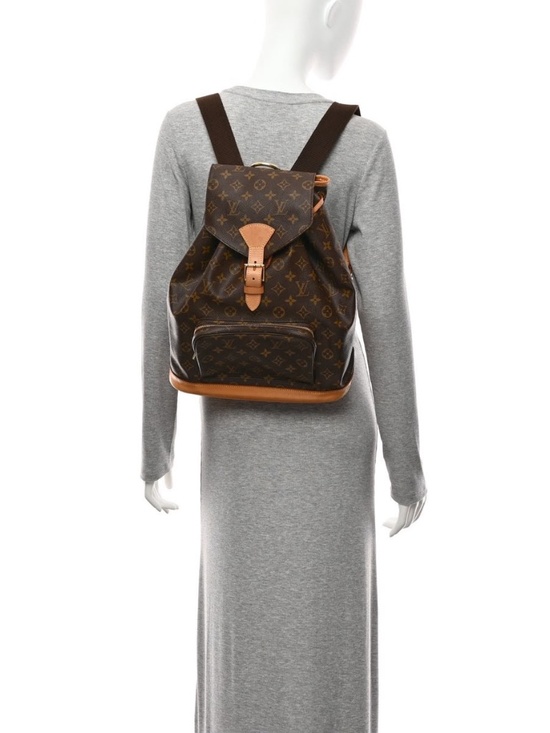 Authentic LOUIS VUITTON Monogram Montsouris GM Backpack Brown main image 7